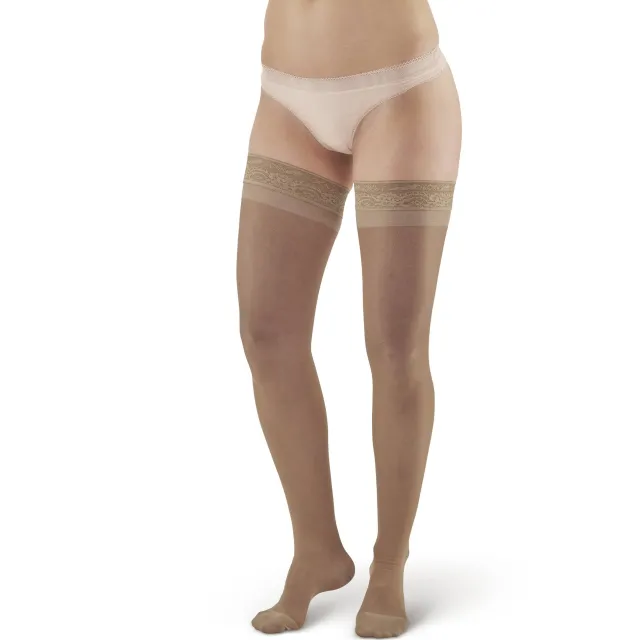 AW 4 Sheer Support Thigh Highs w/Top Band 15-20 mmHg