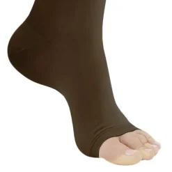 AW 266 Signature Sheer Open Toe Thigh Highs w/Dot Band 20-30 mmHg