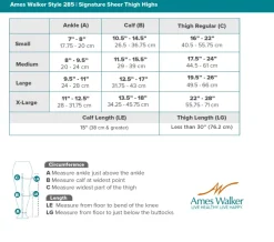 AW 285 Signature Sheer Thigh Highs w/Top Band 20-30 mmHg