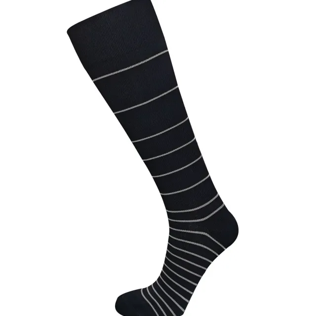 AW 650 Stripe Knee High Socks 15-20 mmHg