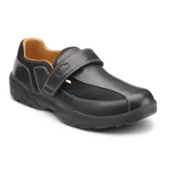 Dr. Comfort Men's Douglas Leather w/Stretch Band Shoes