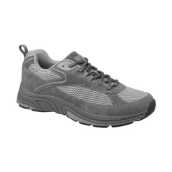 Drew Men's Athletic Aaron Shoes Grey Suede/Mesh