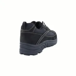 Drew Men's Athletic Aaron Shoes Black Leather/Nylon Mesh