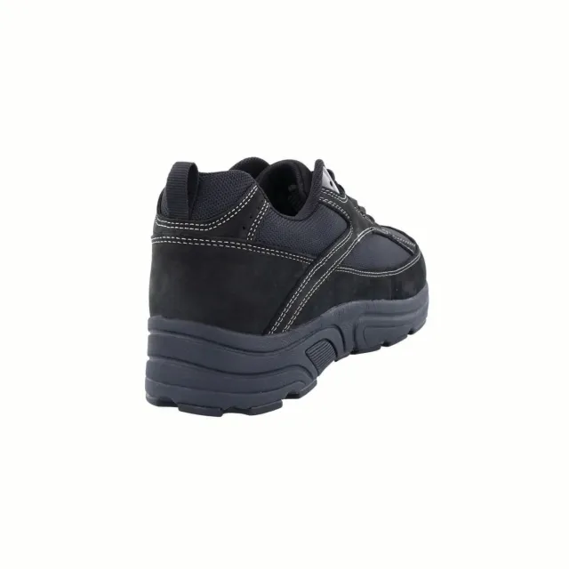 Drew Men's Athletic Aaron Shoes Black Leather/Nylon Mesh