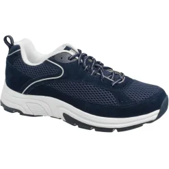 Drew Men's Athletic Aaron Shoes Navy Suede/Mesh