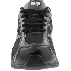 Drew Men's Surge Leather Athletic Shoes Black Mesh