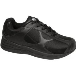 Drew Men's Surge Leather Athletic Shoes Black Mesh
