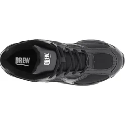 Drew Men's Surge Leather Athletic Shoes Black Mesh