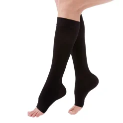 Duomed Advantage Soft Opaque Open Toe Knee Highs 30-40 mmHg