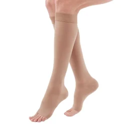 Duomed Advantage Soft Opaque Open Toe Knee Highs 15-20 mmHg
