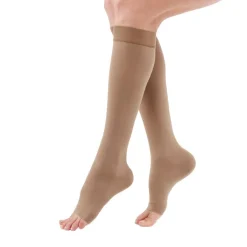 Duomed Advantage Soft Opaque Open Toe Knee Highs 20-30 mmHg