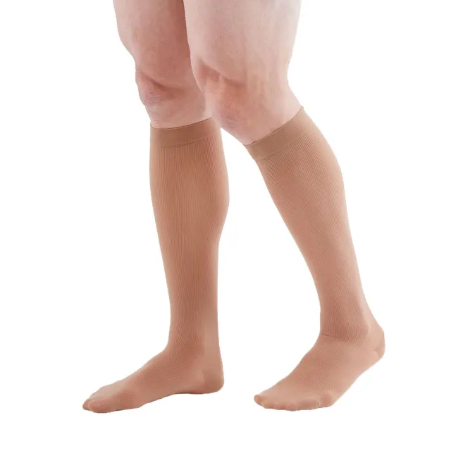 Duomed Patriot Men's Ribbed Knee High Socks 15-20 mmHg