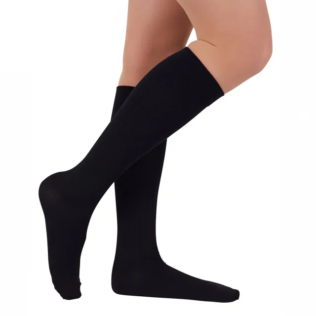 Duomed Soft Stripe Compression Knee High Sock 15-20 mmHg