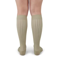 Duomed Soft Stripe Compression Knee High Sock 15-20 mmHg