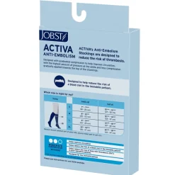 Jobst ACTIVA Anti-Embolism Open Toe Knee Highs 18 mmHg