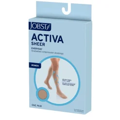 Jobst ACTIVA Sheer Compression Thigh Highs 15-20 mmHg