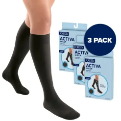 Jobst ACTIVA Sheer Compression Knee High Stockings 15-20 mmHg 3-Pack