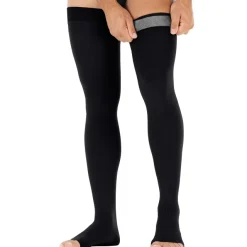 Jobst for Men Open Toe Thigh Highs w/Dot Band 15-20 mmHg