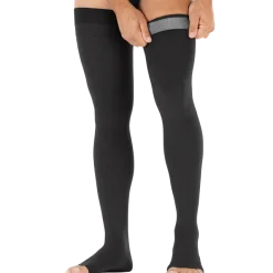 Jobst for Men Open Toe Thigh Highs w/Dot Band 20-30 mmHg