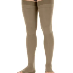 Jobst for Men Open Toe Thigh Highs w/Dot Band 20-30 mmHg
