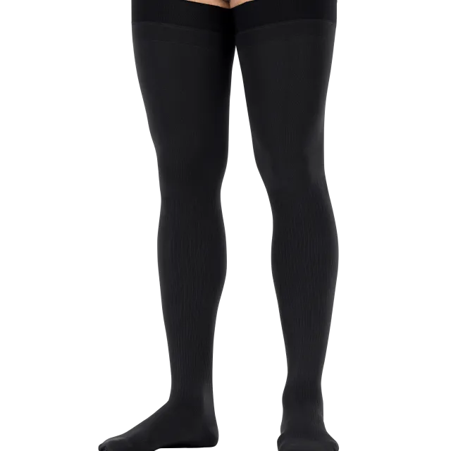 Jobst for Men Thigh Highs w/Dot Band 15-20 mmHg