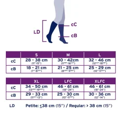 Jobst Opaque Knee Highs 30-40 mmHg