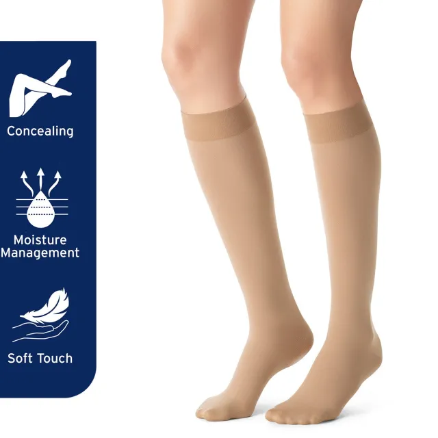 Jobst Opaque Knee Highs 30-40 mmHg