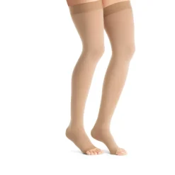 Jobst Opaque Open Toe Maternity Thigh Highs w/Top Band 20-30 mmHg