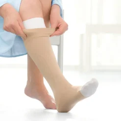 Jobst Ulcercare Open Toe Knee High Stocking and Liners 40 mmHg