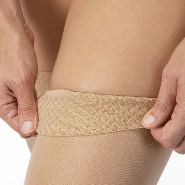 Jobst UltraSheer Thigh Highs w/Silicone Dot Band 15-20 mmHg