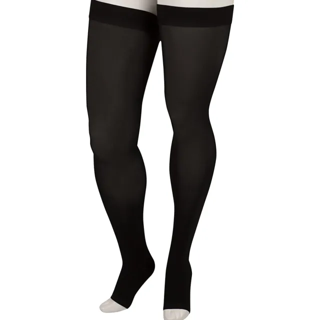 Juzo 4410 Basic Open Toe Thigh Highs w/Silicone Band 15-20 mmHg