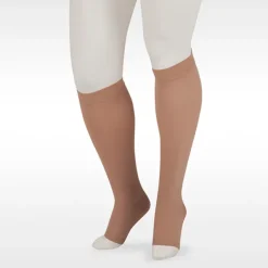 Juzo 3511 Dynamic Soft Open Toe Knee Highs w/Silicone 5cm Band 20-30 mmHg