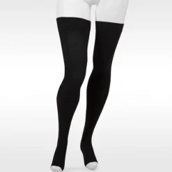 Juzo Move 3612 Open Toe Thigh Highs w/Silicone Band 30-40 mmHg