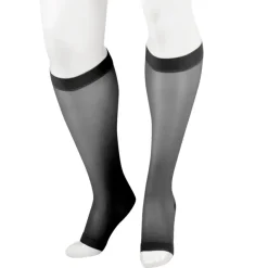 Juzo 2100 Naturally Sheer Open Toe Knee Highs 15-20 mmHg