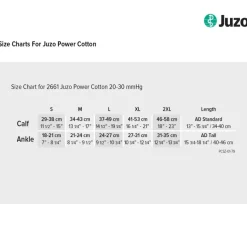 Juzo 2661 Power Cotton Knee High Socks 20-30 mmHg