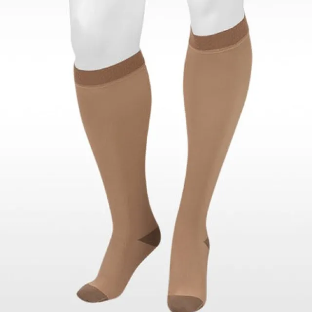 Juzo 2061 Silver Soft Knee Highs w/Silicone Band 30-40 mmHg