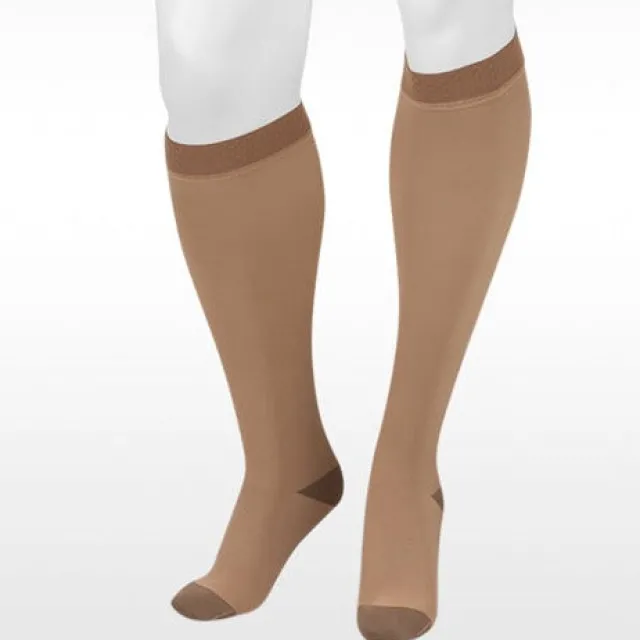 Juzo 2061 Silver Soft Knee Highs w/Silicone Band 20-30 mmHg