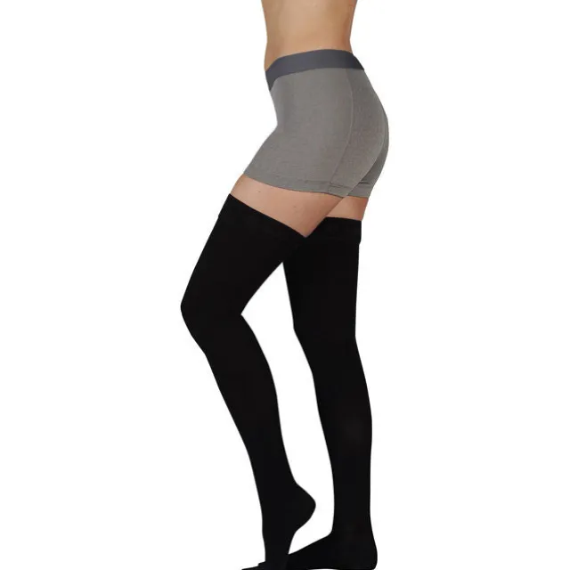 Juzo 2002 Soft Open Toe Thigh Highs 30-40 mmHg