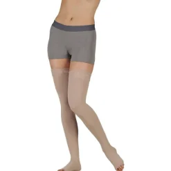 Juzo Soft 2000 Open Toe Thigh Highs w/Silicone Band 15-20 mmHg