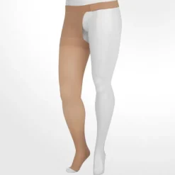 Juzo 2002 Soft Open Toe Thigh High w/Hip Attachment 30-40 mmHg Left