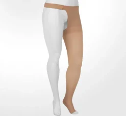Juzo 2001 Soft Open Toe Thigh High w/Hip Attachment 20-30 mmHg Left