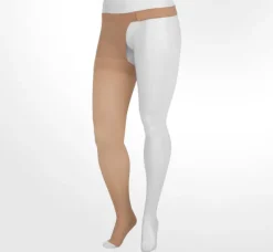 Juzo 2001 Soft Open Toe Thigh High w/Hip Attachment 20-30 mmHg Right