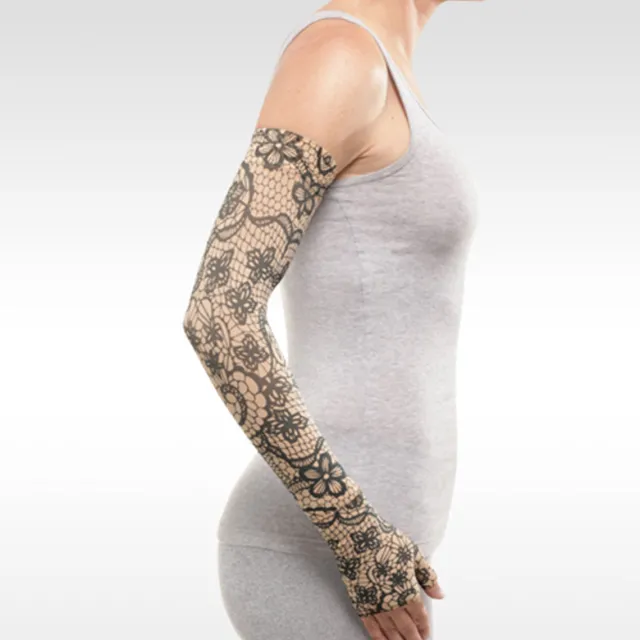 Juzo Soft 2002 Signature Collection Print Mosaic Henna Armsleeve 30-40 mmHg