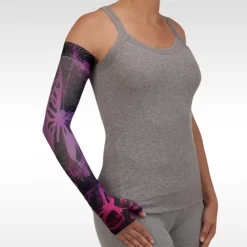 Juzo Soft 2002 Signature Collection Print Butterfly Psychedelic Purple Armsleeve 30-40 mmHg