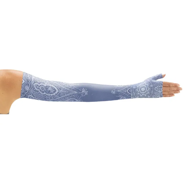 Juzo Soft 2002 Signature Collection Print Vintage Blue Armsleeve 30-40 mmHg