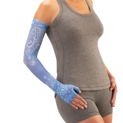 Juzo Soft 2000 Signature Collection Print Vintage Blue Armsleeve 15-20 mmHg