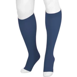 Juzo Soft 2000 Signature Collection Trend Colors Open Toe Knee Highs w/Silicone Band 15-20 mmHg
