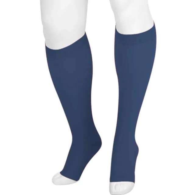Juzo Soft 2000 Signature Collection Trend Colors Open Toe Knee Highs w/Silicone Band 15-20 mmHg