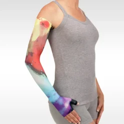 Juzo Soft 2000 Signature Collection Print Watercolor Multi Burst Armsleeve 15-20 mmHg
