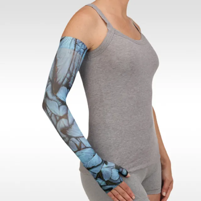 Juzo Soft 2000 Signature Collection Print Butterfly Morpho Blue Armsleeve 15-20 mmHg